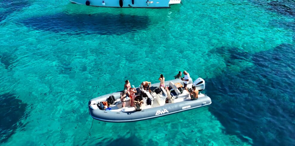 Tour in gommone nella zona di Tavolara, Sardegna